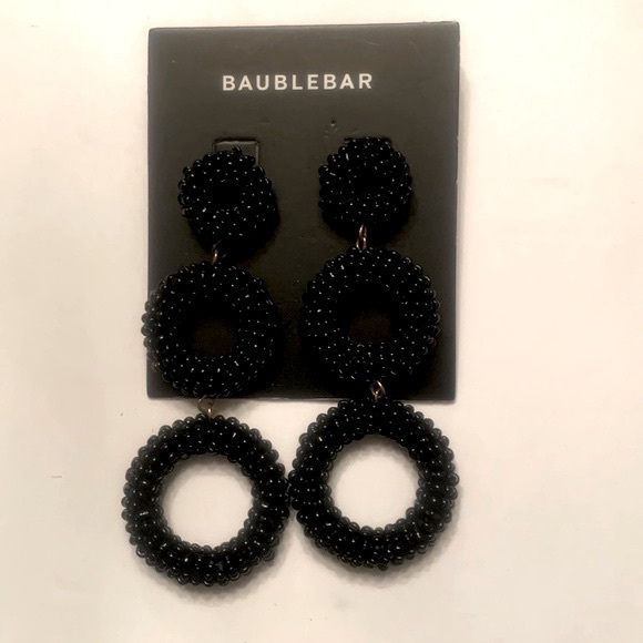 BAUBLE BAR Black pierced earrings - Picture 2 of 2